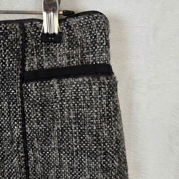 White House Black Market Wool Blend Tweed Pencil Skirt Black White Size 00 - Picture 3 of 11